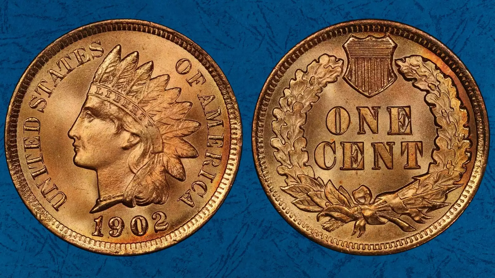 1902 Indian Head Penny FS-304 Misplaced 1 in Denticles showing numeral fragment in the denticle border near the date